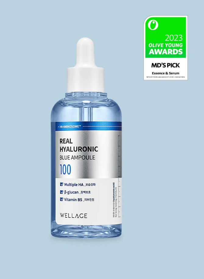 WELLAGE Real Hyaluronic Blue Ampoule 75mL