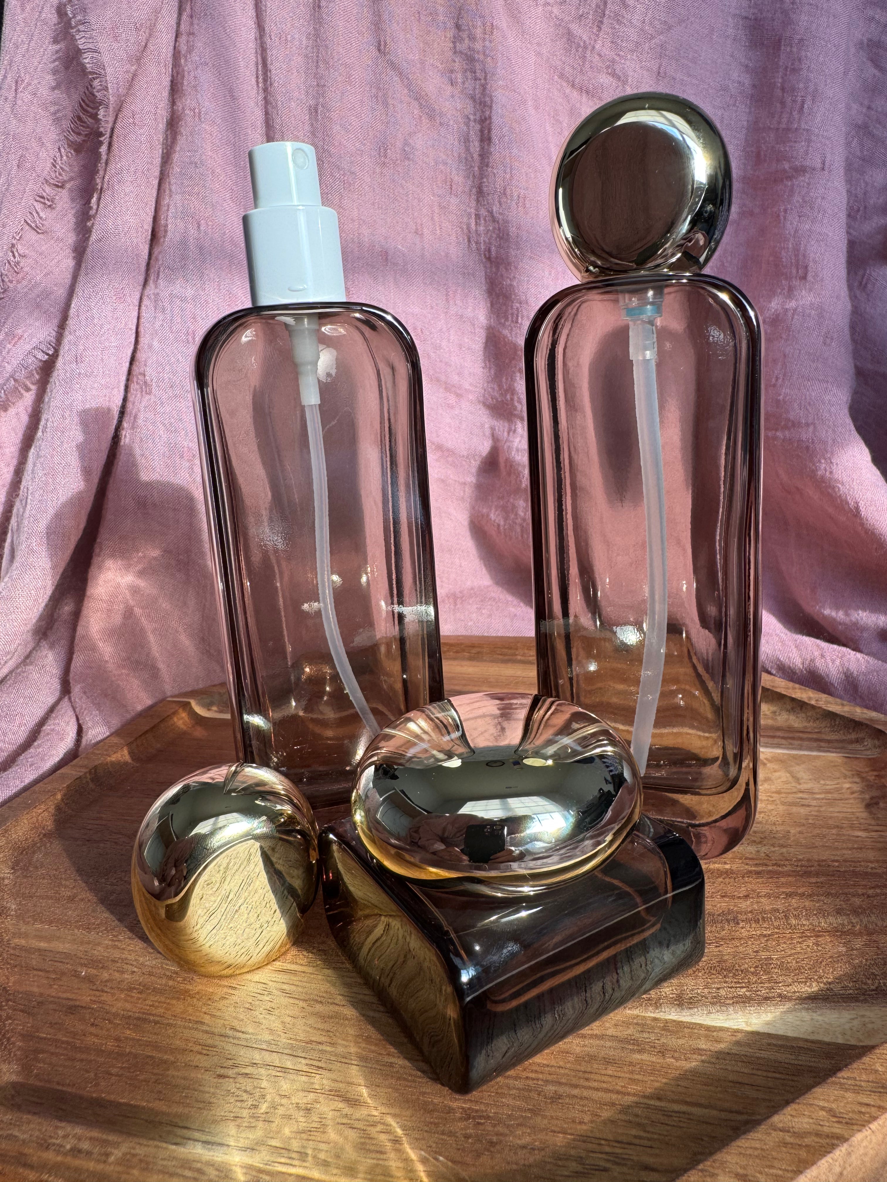 Luxe Amber Glass Bottles