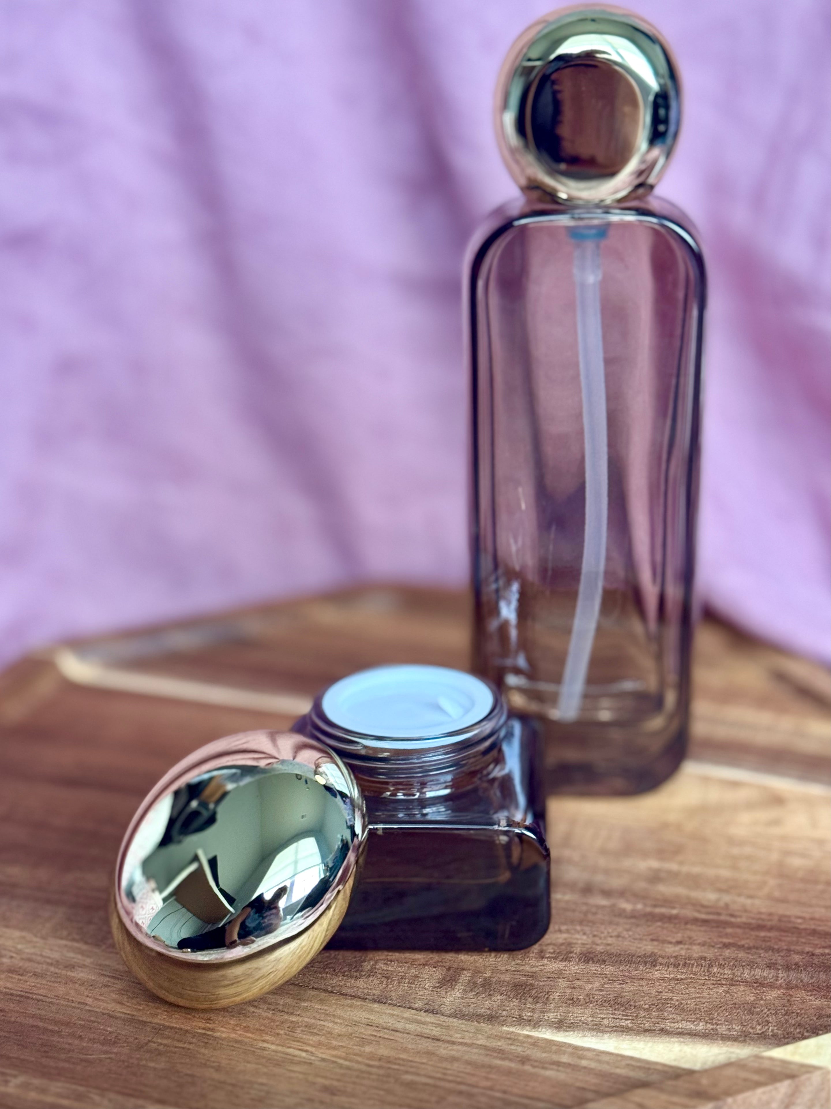 Luxe Amber Glass Bottles
