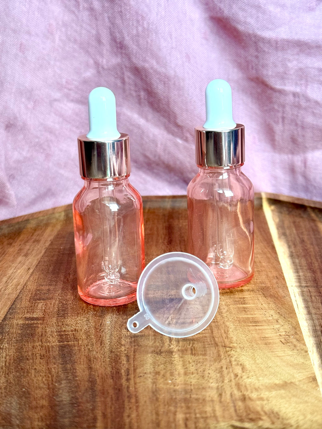 Pretty in Pink Dropper Bottles
