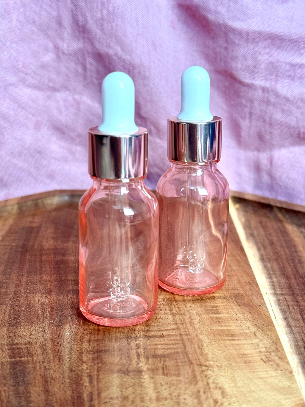 Pretty in Pink Dropper Bottles