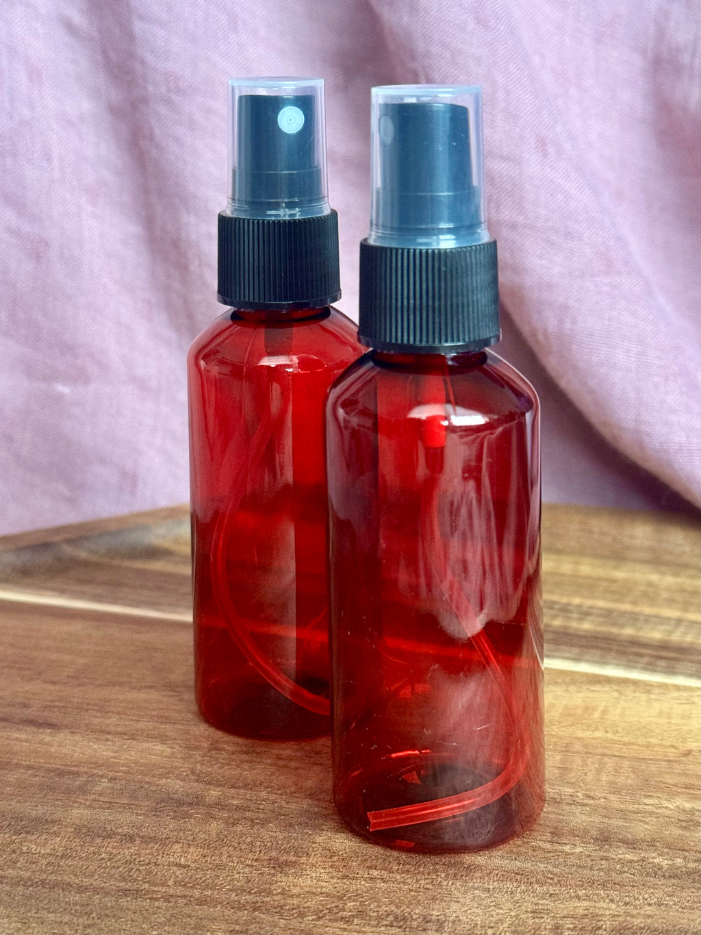 Plastic Amber Glass Bottles (4oz)
